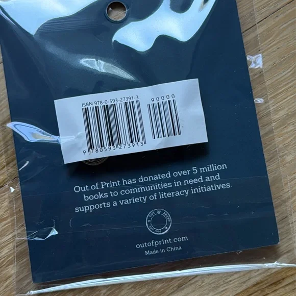 NWT bundle of 3- Out of Print -Yellow Library Card Socks, Enamel Pins & Bookmark - Picture 8 of 9